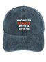 Men's /Women's Who Needs Hair With A Body Like This Graphic Printing Regular Fit Adjustable Denim Hat