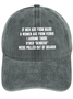 Men's /Women's Funny If Men Are From Mars And Women Are From Venus I Assume Those Other Genders Were Pulled Out Of Oranus Graphic Printing Denim Hat