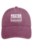 Men's /Women's Pastor Warning Anything You Say Or Do Could Be Used In A Sermon Funny Graphic Print  Denim Hat