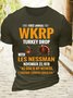 Men’s Cotton First Annual WKRP Turkey Drop With Les Nessman November 22 1978 T-Shirt