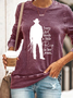 Women‘s Funny Word Every Girl Needs A Little Rip In Her Jeans Text Letters Sweatshirt