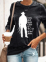 Women‘s Funny Word Every Girl Needs A Little Rip In Her Jeans Text Letters Sweatshirt