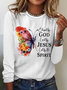 Blessed By God Loved By Jesus Led By The Spirit Casual Butterfly Shirt