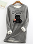 Let Me Pour You A Tall Glass Of Get Over It Oh And Here’s A Straw So You Can Suck It Up Funny Cat Crew Neck Fleece Sweatshirt