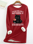 Let Me Pour You A Tall Glass Of Get Over It Oh And Here’s A Straw So You Can Suck It Up Funny Cat Crew Neck Fleece Sweatshirt