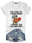 Women Owl That’s What I Do I Read Books I Drink Tea And I Know Things Vintage Cotton-Blend V Neck Animal T-Shirt