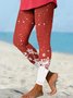 Snowflake Gradient Christmas Regular Fit Leggings
