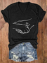 Funny Loose Vintage Cotton-Blend Dog T-Shirt