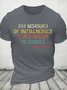 Cotton The Measure Of Intelligence Is The Ability To Change Vintage Casual Loose Crew Neck T-Shirt