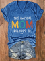 Women's This Awesome Mom Belongs To Printed T-Shirt