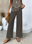 Casual Loose Square Neck Two-Piece Set
