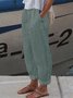 Loose Cotton Casual Pants