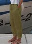 Loose Cotton Casual Pants