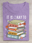 It's Okay To book Cotton T-shirt