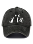 Childless Cat Lady La print hat