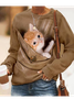 Crew Neck Casual Sweatshirt