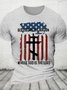 Blessed Nation Psalm 33 22 4th of July Cotton T-shirt