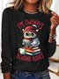 Owlways Reading Books Casual Long Sleeve Shirt
