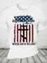 Blessed Nation Psalm 33 22 4th of July Cotton T-shirt