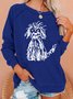 Vintage The Cute Dog Print Casual Sweatshirt