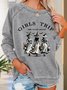unny Halloween Witch Girls Trip Time To Get Wicked Casual Sweatshirt