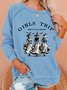 unny Halloween Witch Girls Trip Time To Get Wicked Casual Sweatshirt