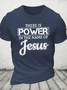 Vintage Faith Print Cotton T-Shirt