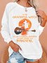 Im the Grandma Witch Like a Normal Grandma Halloween Casual Sweatshirt