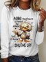 Aging May Have Slowed Me Down Silly Duck Angry Bird Sarcastic Quote Casual Long Sleeve Shirt