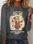 Crazy Grandma Everyone Warned You About Casual Long Sleeve Shirt