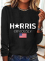 American Flag Print Casual Long Sleeve Shirt