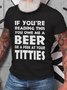 If You're Reading This, You Owe Me A Peek At Your Titties Cotton T-shirt