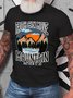Faith Can Move Mountains Religious Christian Camping Camper Cotton T-shirt