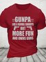 Gunpa Like A Normal Grandpa But More Fun And Owns Guns Cotton T-shirt