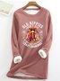 Funny Old Hippies Don’t Die, They Just Fade Into Crazy Grandmas Casual Fluff Fleece Fabric Sweatshirt
