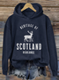 Scottish deer hooded sweatshirt