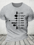 Sci-Fi Timeline Graphic Cotton T-Shirt