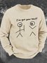 I Got Your Back Stick Men's Casual Sweatshirt