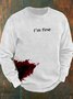 I'm Fine Men's Casual Sweatshirt
