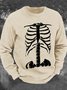 Skeleton Rib Cage Men's Casual Sweatshirt