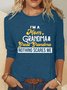Mom Grandma & Great Grandma Nothing Scares Me Casual Long Sleeve Shirt