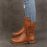 Plain Suede Autumn Riding Boots