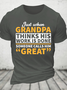 Grandpa Calls Him Great Cotton T-Shirt