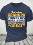 Grandpa Calls Him Great Cotton T-Shirt