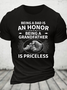 Dad Is An Honor Being A Grandfather Is Priceless Cotton T-Shirt