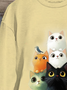 Loose Crew Neck Casual Sweatshirt