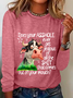 Does Your Asshole Ever Get Jealous Funny Cow Casual Long Sleeve Shirt