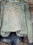 Floral Casual Loose Sweatshirt