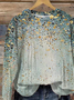 Floral Casual Loose Sweatshirt