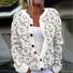Vintage Floral Embroidery Pattern Cardigan